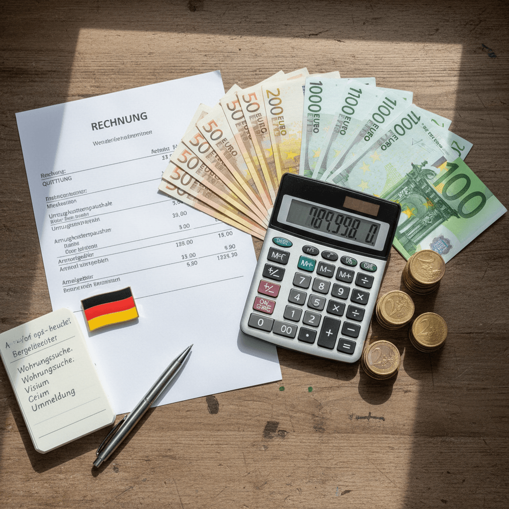 Koszty przeprowadzki do Niemiec — kalkulator i euro